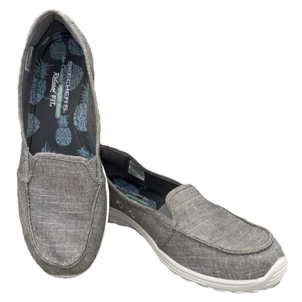 Skechers Relaxed Fit Reggae Fest Manzanita Women's Size 9.5 Gray Walking Shoes